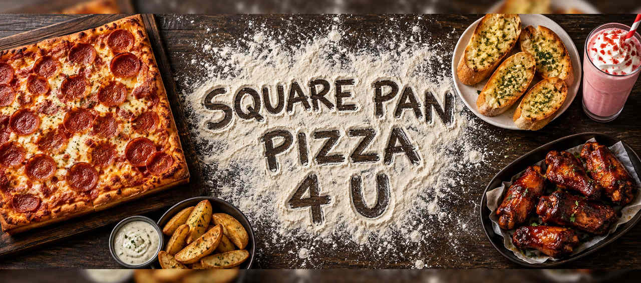 Square Pan Pizza 4 U