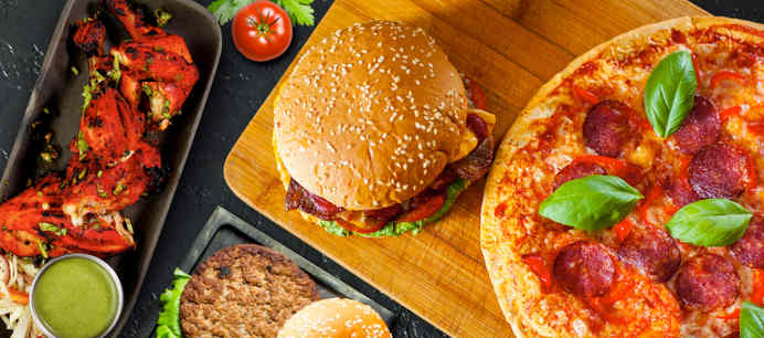Burger pizza online order discount