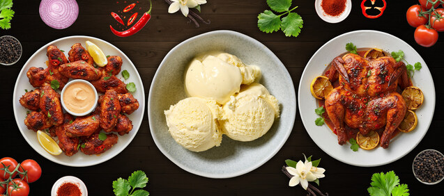 Peri chicken land and desserts