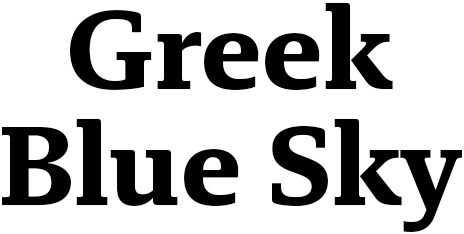 Greek Blue Sky