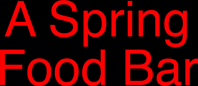 A Spring Food Bar